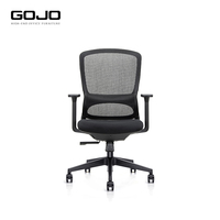 Chaise de bureau ergonomique moderne, confortable, pivotante en maille, pour les cadres et les visiteurs, en nylon durable.