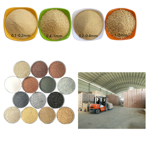 Màu sắc tự nhiên mịn màu đen loạt silica cát cho bê tông xây dựng cảnh quan và bãi biển cát vật liệu với MSDS - Product Image 2