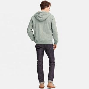 เสื้อฮู้ดสำหรับผู้ชายไซส์ใหญ่พิเศษมีซิปซับในผ้าคอตตอน100% มีการปรับแต่งโลโก้ของคุณเอง - Product Image 2