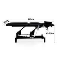 Table de chiropratique électrique professionnelle multi-sections à 2 moteurs, lit de physiothérapie pour clinique, réadaptation et chiropraticiens
