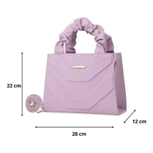 Bolso de Mano para Mujer Fana Imala, Color Lila, Bordado, con Cierre, Estilo Dama, Forro de Seda, Borla, una Correa, Bolso de Fiesta - Product Image 3