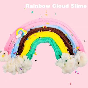 Cloud Slime <b>Kit</b> with Ice Cream, Lemon, Panda, Mint Leaf Cute Charms, Soft and Mild, Stress Relief Slimes Toy for Kids - Product Image 5