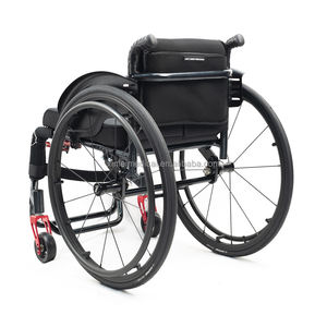 Kursi Roda Olahraga Ultra-Ringan dari Paduan Aluminium dengan Ketinggian yang Dapat Disesuaikan, Peralatan Rehabilitasi untuk Penderita Cedera dan Fraktur XIN EN TE - Product Image 2