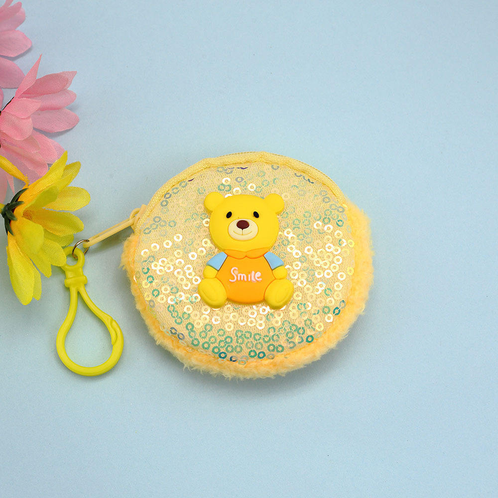 Yellow Bear Round Bag