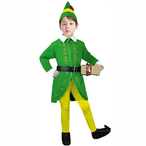 Nuevo Disfraz Navideño Infantil para Fiestas de Disfraces, Traje de Papá Noel Verde y Rosa para Niños y Niñas, Disfraz de Buddy the Elf para Niños - Product Image 4