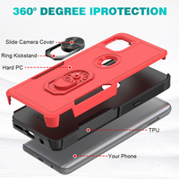 Coque de téléphone antichoc la plus vendue pour Motorola Moto One 5G Ace avec support anneau, coque de protection blindée pour Motorola