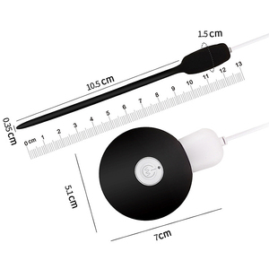 เครื่องสั่นสำหรับสอดท่อปัสสาวะอุปกรณ์ช่วยตัวเองเซ็กซ์ทอยสำหรับผู้ชายที่อุดท่อปัสสาวะแบบสั่นด้วยความเร็ว20ระดับสายสวนเสียง % - Product Image 3