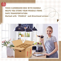 Cajas de Envío para Vino, Impresas Personalizadas, Resistentes, con Asas, Paquete de 12, Cartón Corrugado para Whisky y Tequila