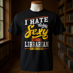 Camiseta con cita de bibliotecaria sexy para el personal de la biblioteca, talla unisex para adultos - Product Image 3