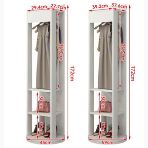 Tốt nhất bán đồ nội thất nhà bằng gỗ bán buôn sàn Áo <span class=keywords><strong>Rack</strong></span> với kệ cho cửa hàng với mặc quần áo gương trên bán - Product Image 6