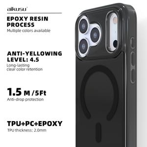 Funda Magnética de Lujo para Teléfono Móvil con Sensación de Piel para iPhone, Funda Personalizada para iPhone 16 17 Pro Max - Product Image 4