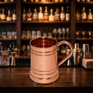 Juego de Tazas de Cobre Premium Hechas a Mano, Ecológicas, de Gran Capacidad, Personalizadas para Moscow Mule, con Doble Pared y Asa, Portátiles - Product Image 1
