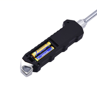 Manomètre numérique de pression des pneus haute performance 0-230 PSI avec écran LCD rétroéclairé et lampe torche en acier inoxydable pour camion, camping-car, voiture, moto, vélo