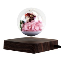 Cadeaux romantiques Lévitation magnétique Fleur Lumière Flottant Affichage LED Petite Veilleuse