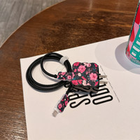 Étui de protection amusant, mignon et kawaii en 3D pour adaptateur de charge USB-C 20W et câble de charge pour iPhone