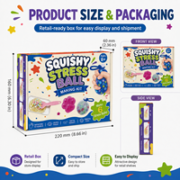 Kit de fabrication de slime et de balles anti-stress DIY en gros, prêt à la vente, approvisionnement en vrac pour distributeurs de jouets, OEM ODM personnalisé, jouet sensoriel