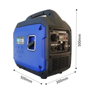 Generator frekuensi variabel senyap 3000w, generator bensin 220V 7Kva mulai DC 7L tangki bahan bakar besar senyap