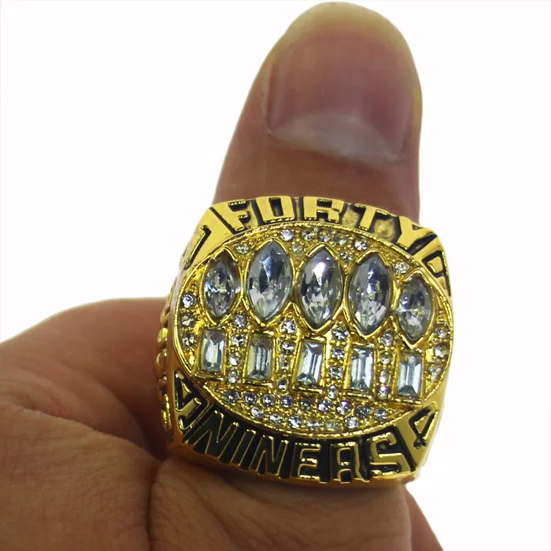 Nfl 1994 San Francisco 49ers Ring Europese En Amerikaanse Mannen Ring Lichtmetalen Mannen Sieraden Accessoires Ring