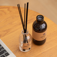 Diffuseur de parfum à bâtonnets LUFU en gros, 250 ml, longue durée, avec liquide de recharge, étiquette personnalisée, pour la maison et l'hôtel, désodorisant d'ambiance