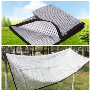 Fabrication de tissu d'ombrage en aluminium réfléchissant le soleil pour la voiture Filet d'ombrage pour plantes d'animaux de compagnie pour l'agriculture