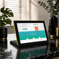 Tablet Android 11 Layar Sentuh Bentuk L 10.1 Inci RK3566 Opsi RJ45 NFC Standup Ordering untuk Menu Makanan Restoran Rockchip Baru