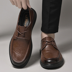 รองเท้าหนังผู้ชายแบบทางการ น้ำหนักเบา - คอลเลคชั่นใหม่ ฤดูใบไม้ผลิ/ฤดูร้อน นุ่มและระบายอากาศได้ดี ด้วยยางกันลื่นและรองรับแรงกระแทก - Product Image 4