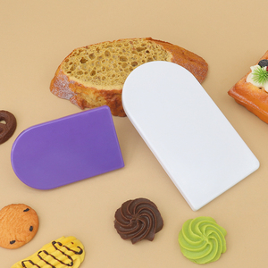 Tím 2pcs nhựa thân thiện với môi có thể tháo rời bề mặt bánh splater Kem scraper DIY Mô phỏng công cụ nướng - Product Image 3