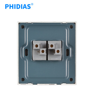 BS tiêu chuẩn PC Chất liệu 2 Gang <span class=keywords><strong>push</strong></span> <span class=keywords><strong>button</strong></span> sắt tấm điều khiển ánh sáng Brass tường chuyển đổi với <span class=keywords><strong>Neon</strong></span> - Product Image 3