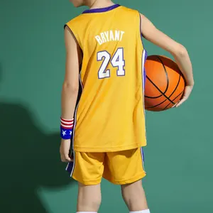 Boys Basketball Uniform Outdoor Sportswear 3-12 Years Old Boys Youth Basketball Vest Short Suit Summer Children der Clothes Set