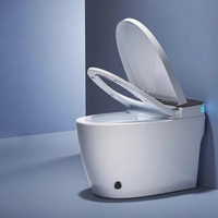 Bidet intelligent en céramique léger, toilettes électriques automatiques avec télécommande et protection contre les fuites pour hôtels et appartements