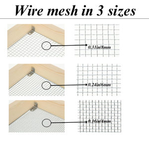 Tamis de jardin en bois de pin massif, ensemble de tamis à terre, maille en acier inoxydable/galvanisé, fabrication OEM/ODM prise en charge pour les commandes en gros - Product Image 4