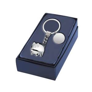 Llavero de Metal con Logotipo Personalizado, Cerdito con Moneda, Diseño Único y Personalizado - Product Image 2