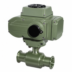 Vanne à bille motorisée électrique en acier inoxydable de qualité alimentaire COVNA DN100 4 pouces 220V avec raccord à pince, vanne à bille sanitaire - Product Image 3