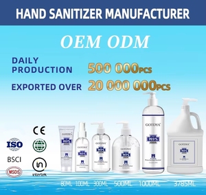 Gotdya botol pompa tanpa air 1 galon 1000ml pembersih tangan aroma bersih bahan kimia Gel berbasis alkohol cuci sabun cair - Product Image 6