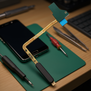 Cavo flessibile per pulsante di accensione con lettore di impronte digitali, Galaxy J6 Plus 2018 J610F - Nero - Product Image 2