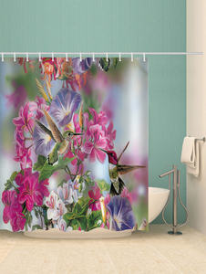 Juegos de baño modernos con impresión personalizada en 3D, poliéster impermeable con cortina de ducha y alfombras - Product Image 5