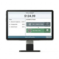 Terminal de point de vente intelligent NFC de comptoir avec lecteur de commandes et connecteur magnétique Pogo Pin HX-100A