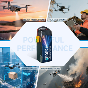 340Wh/kg 10C 솔리드 스테이트 3.7V 22.2v 44.4v 51.8v 6S 8S 12S 14S 18S 24S 산업 드론 EVTOL 13000mAh LiPO 배터리 팩 - Product Image 6