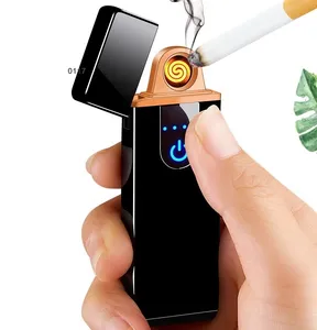 USB充电点烟器二合一触摸感应手机支架超薄触摸屏吸烟用USB点烟器