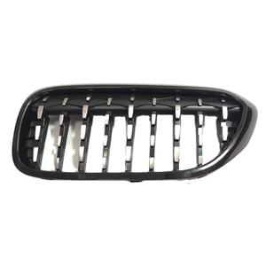 Chrome Rim And Silvery Meteor Gloss Black Fin Cars Front Mesh Grille For BMW 5series G30 M5 - Product Image 2
