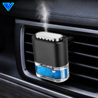 Logo personnalisé diffuseur de désodorisant pour voiture pince pour bouche d'aération en métal solide 5ml Rose bouteille de parfum liquide vide rechargeable cadeaux d'entreprise