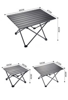 Table de camping pliable portable, légère, rectangulaire, pour pique-nique, glamping, jardin, plage, cour, voyage
