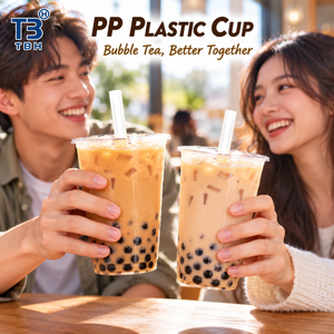 แก้ว PP ใส A500 แก้วพลาสติกใส PP สำหรับเครื่องดื่มเย็น ชาเย็น น้ำผลไม้ กาแฟ แก้วแบบนำกลับบ้าน แก้วสำหรับบาร์ รับผลิตแบบ OEM ODM - Product Image 4