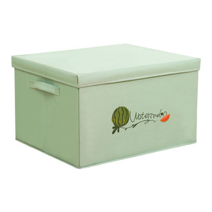 Clothing Organizer Storage Box Rectangle Mint Green Watermelon Print Home Use - Product Image 5