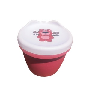 Lolo Bear Plastic <b>Bucket</b> <b>With</b> <b>Lid</b> 24x20cm For Kids Storage And Bath Use - Product Image 5