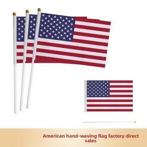Drapeau de supporter États-Unis Canada <span class=keywords><strong>Mexique</strong></span> 2026 en polyester 14x21cm – Prix de gros et de détail - Product Image 3