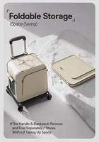 MusePaw Square Fashion Leisure Pet Trolley Carrier Universal Wheels Breathable Travel Dog Cat Luggage Honeycomb Window Zipper