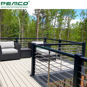 Vendita Calda: Design per Balconi con Ringhiera in Acciaio Inox 304 Tubolare Semplice per Esterni e Patio - Product Image 4