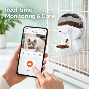 Dispensador Automático de Comida para Mascotas con Cámara HD, Monitoreo Remoto y Alimentación Programada para Gatos - Product Image 6