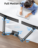 Support de moniteur PC vertical économique pour deux écrans LCD de 32 pouces, disponible en ODM